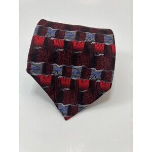 J Garcia neck tie abstract design 100% silk